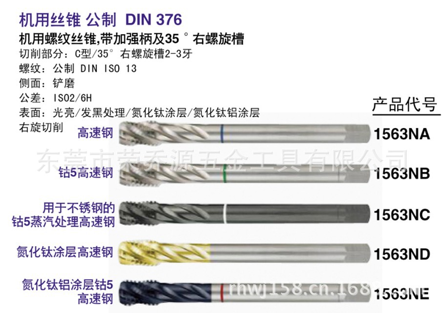 德國(guó)機(jī)用絲錐精工典范 K牌威耐德DIN376 1563N評(píng)測(cè)與價(jià)格分析